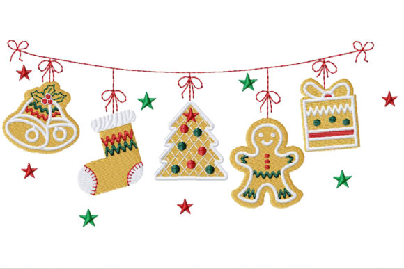 Gingerbread Christmas Garland Design Review