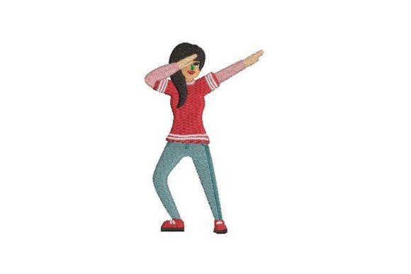 Girl Dabbing: A Seasonal Embroidery Review