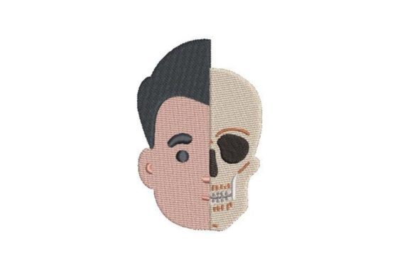 Review: Face Morphing into a Skull Embroidery Design