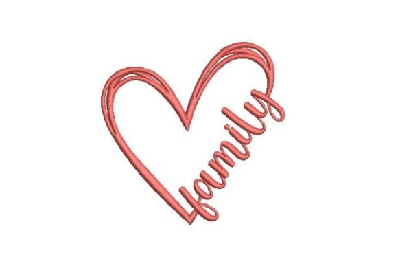 Review: Heart with Family Text Completing Embroidery