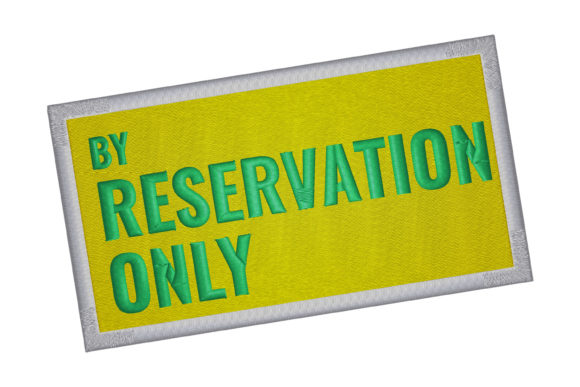 Review: The Reservation Sign Embroidery Design