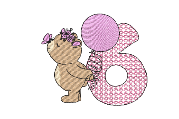 Reviewing Number 6 Cute Teddy for Embroidery